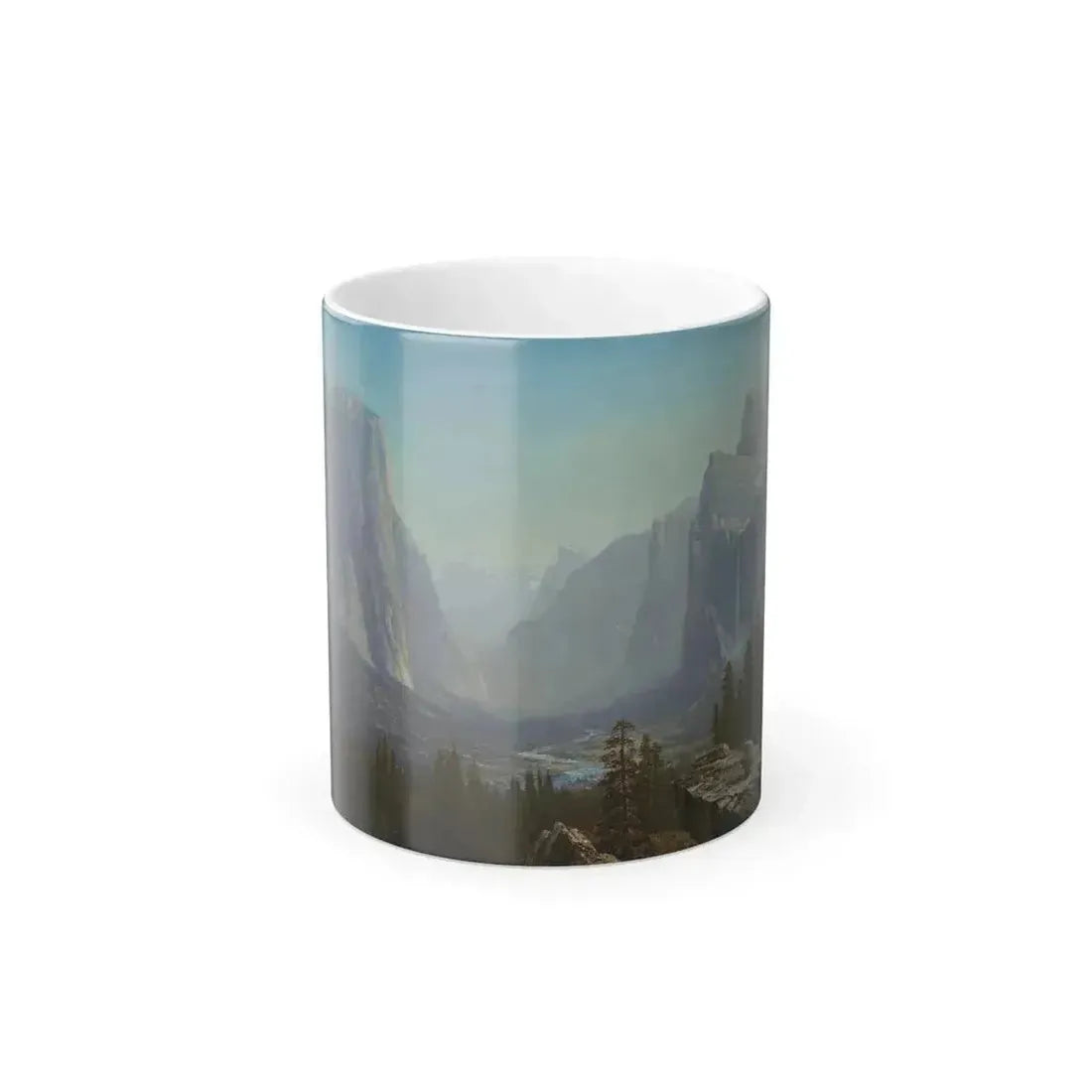 Albert Bierstadt (1830-1902) Yosemite - Oil on Canvas c1875 - Color Changing Mug 11oz 11oz - Go Mug Yourself