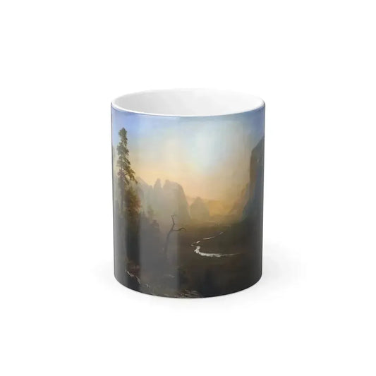 Albert Bierstadt (1830-1902) Yosemite Valley, Glacier Point Trail - Oil on Canvas c1873 - Color Changing Mug 11oz 11oz - Go Mug Yourself