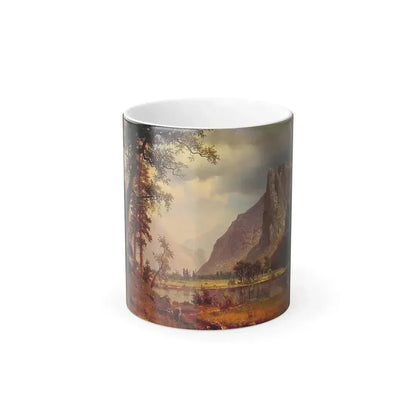 Albert Bierstadt (1830-1902) Yosemite Valley - oil on canvas 1866 - Color Changing Mug 11oz 11oz - Go Mug Yourself