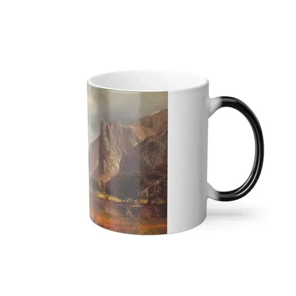 Albert Bierstadt (1830-1902) Yosemite Valley - oil on canvas 1866 - Color Changing Mug 11oz - Go Mug Yourself