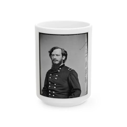 Albert C. Lee, Col 7th Kansas Cav 001 (U.S. Civil War) White Coffee Mug 15oz - Go Mug Yourself