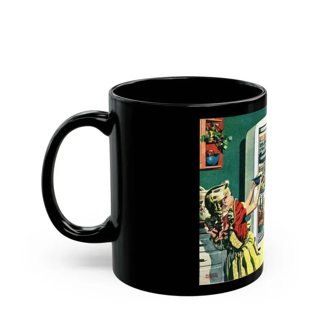 Albert Dorne, 1944 - Black Coffee Mug - Go Mug Yourself
