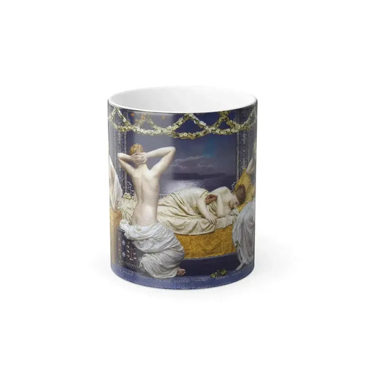 Albert Joseph Moore (1848-1893) A Summer Night - Oil on Canvas c1887 - Color Changing Mug 11oz 11oz - Go Mug Yourself