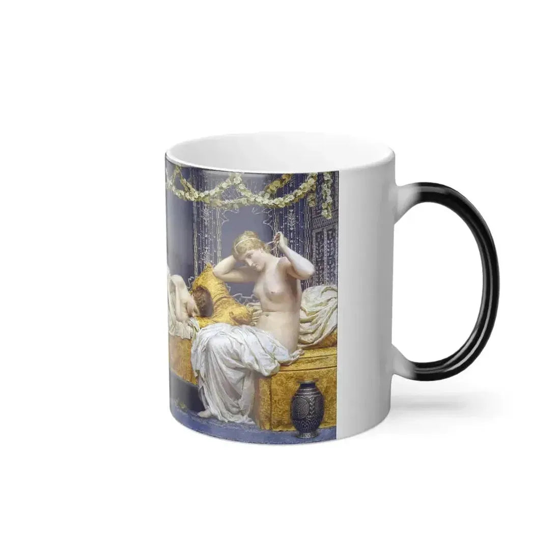 Albert Joseph Moore (1848-1893) A Summer Night - Oil on Canvas c1887 - Color Changing Mug 11oz - Go Mug Yourself
