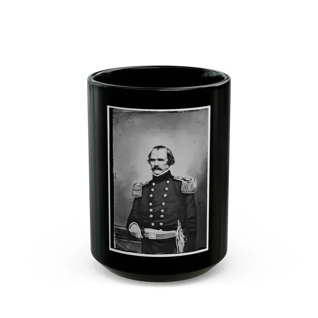 Albert Sidney Johnston (U.S. Civil War) Black Coffee Mug 15oz - Go Mug Yourself