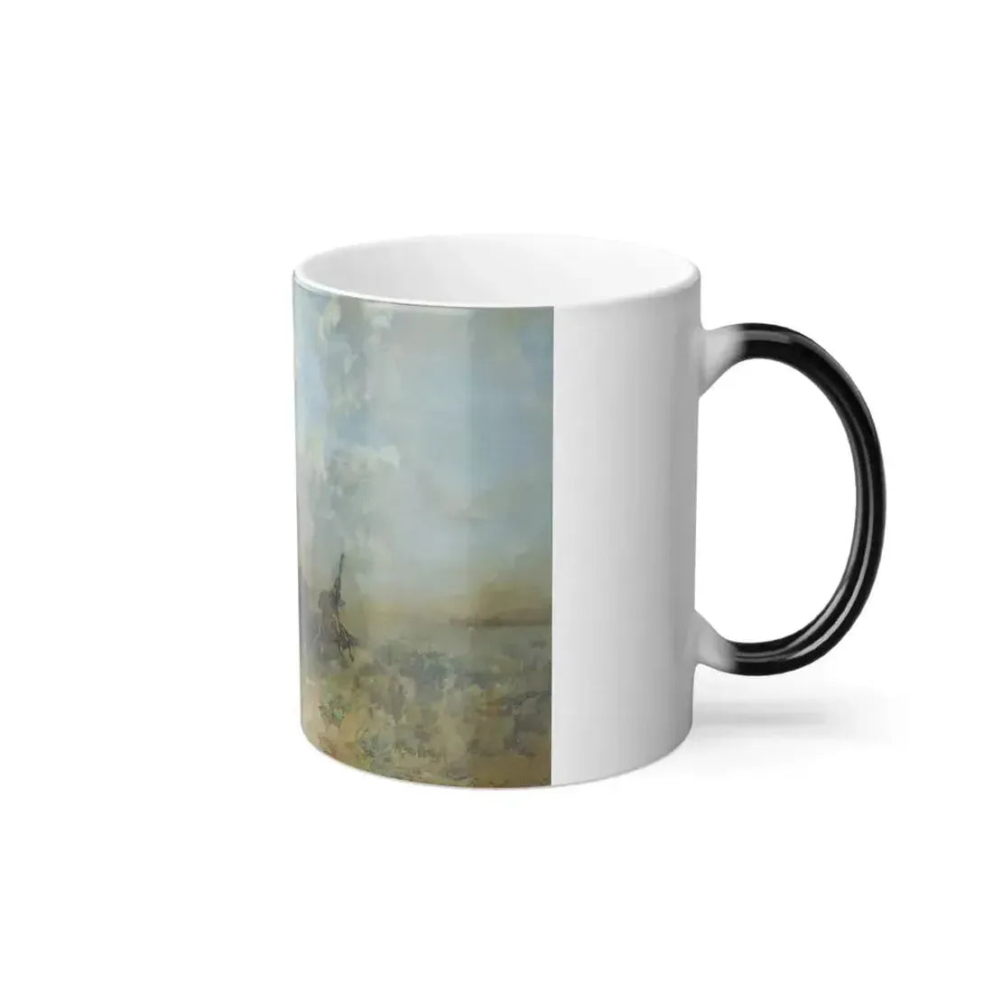 Alberto Pasini (1826-1899) The Rout - oil on canvas 1884 - Color Changing Mug 11oz - Go Mug Yourself