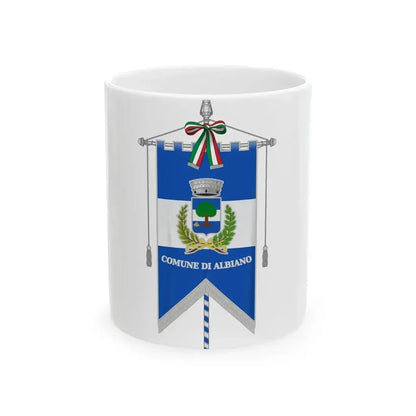Albiano-Gonfalone (Italy) White Coffee Mug 11oz - Go Mug Yourself