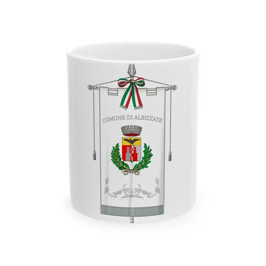 Albizzate-Gonfalone (Italy) White Coffee Mug 11oz - Go Mug Yourself