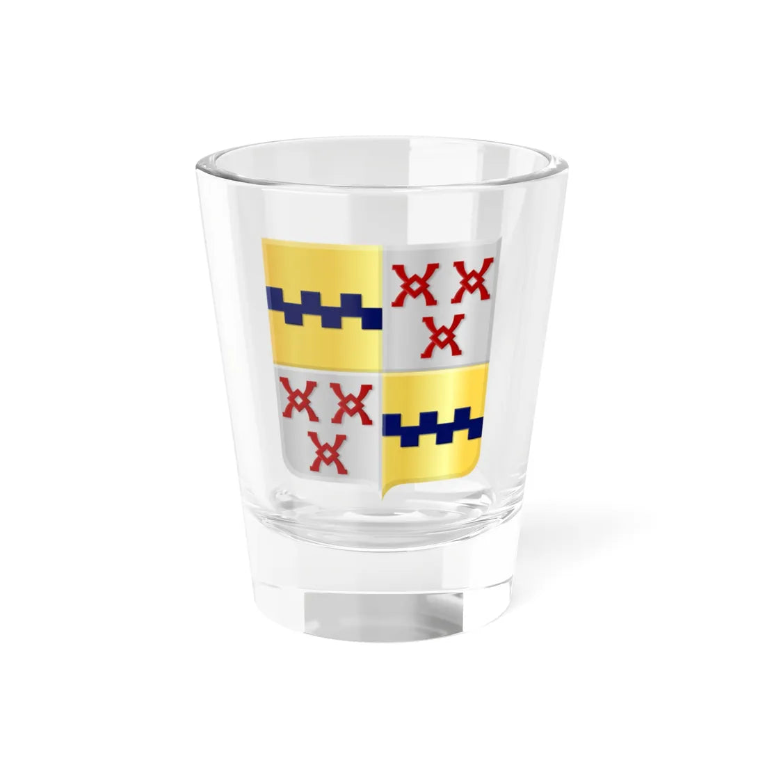 Albrandswaard en Kijvelanden wapen (Netherlands) (Coat of Arms) Shot Glass 1.5oz 1.5oz - Go Mug Yourself