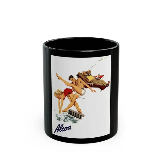 Alcoa Steamship Company ad, 1947 - Black Coffee Mug 11oz - Go Mug Yourself
