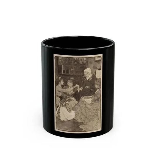 Alcott's Old Fashioned Girl, story illustration - Black Coffee Mug 11oz - Go Mug Yourself