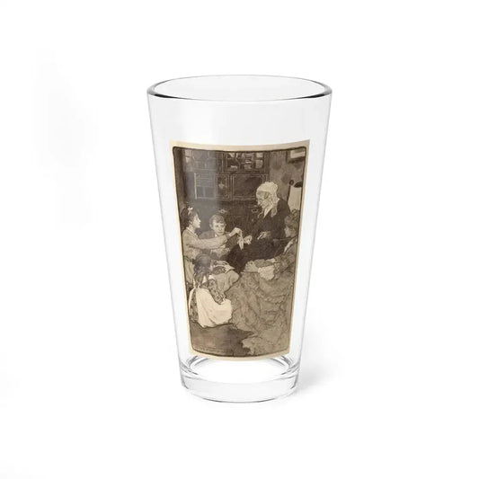 Alcott's Old Fashioned Girl, story illustration (Magazine Illustration) Pint Glass 16oz 16oz - Go Mug Yourself