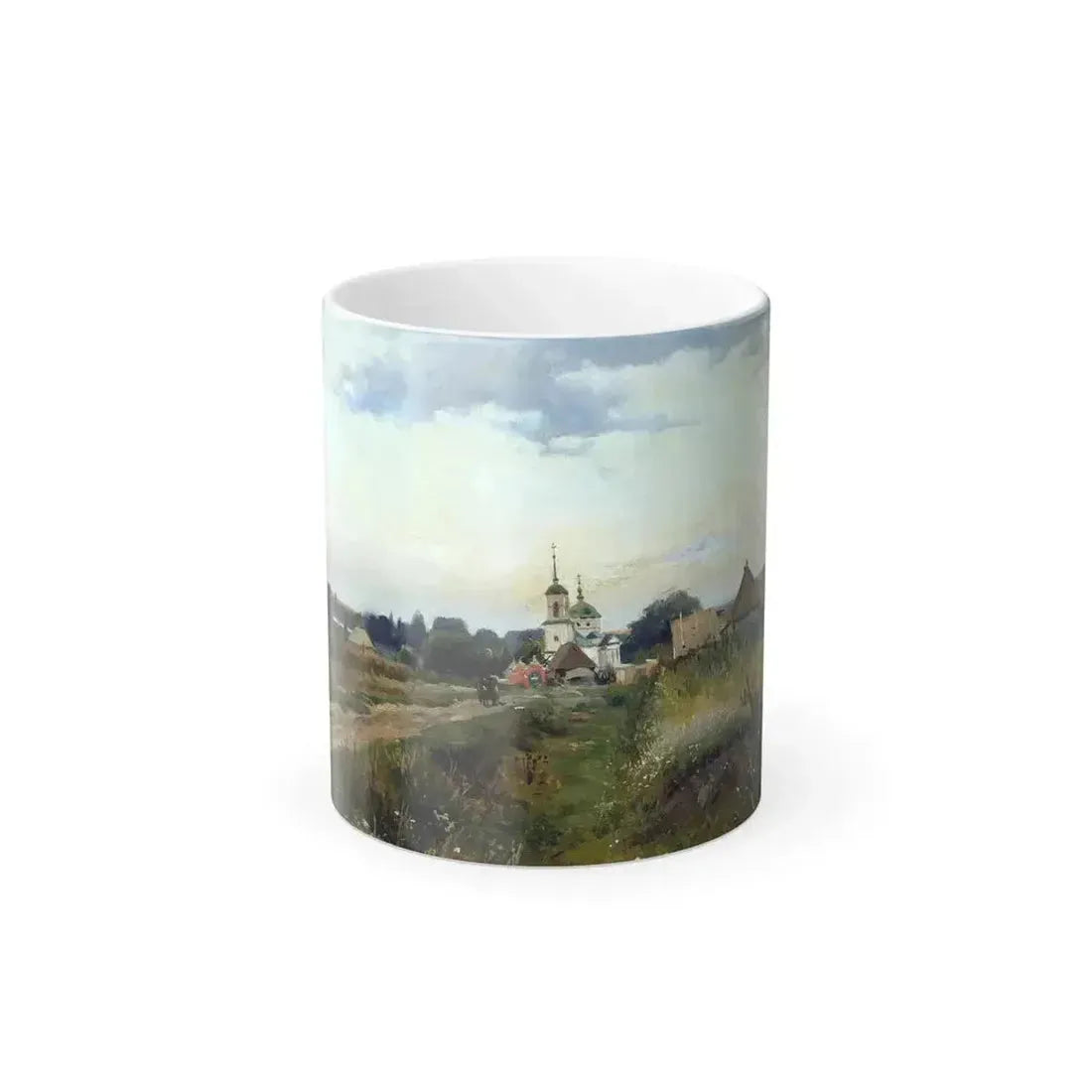 Aleksandr Makovsky (1869-1924) Landscape with Church - Color Changing Mug 11oz 11oz - Go Mug Yourself