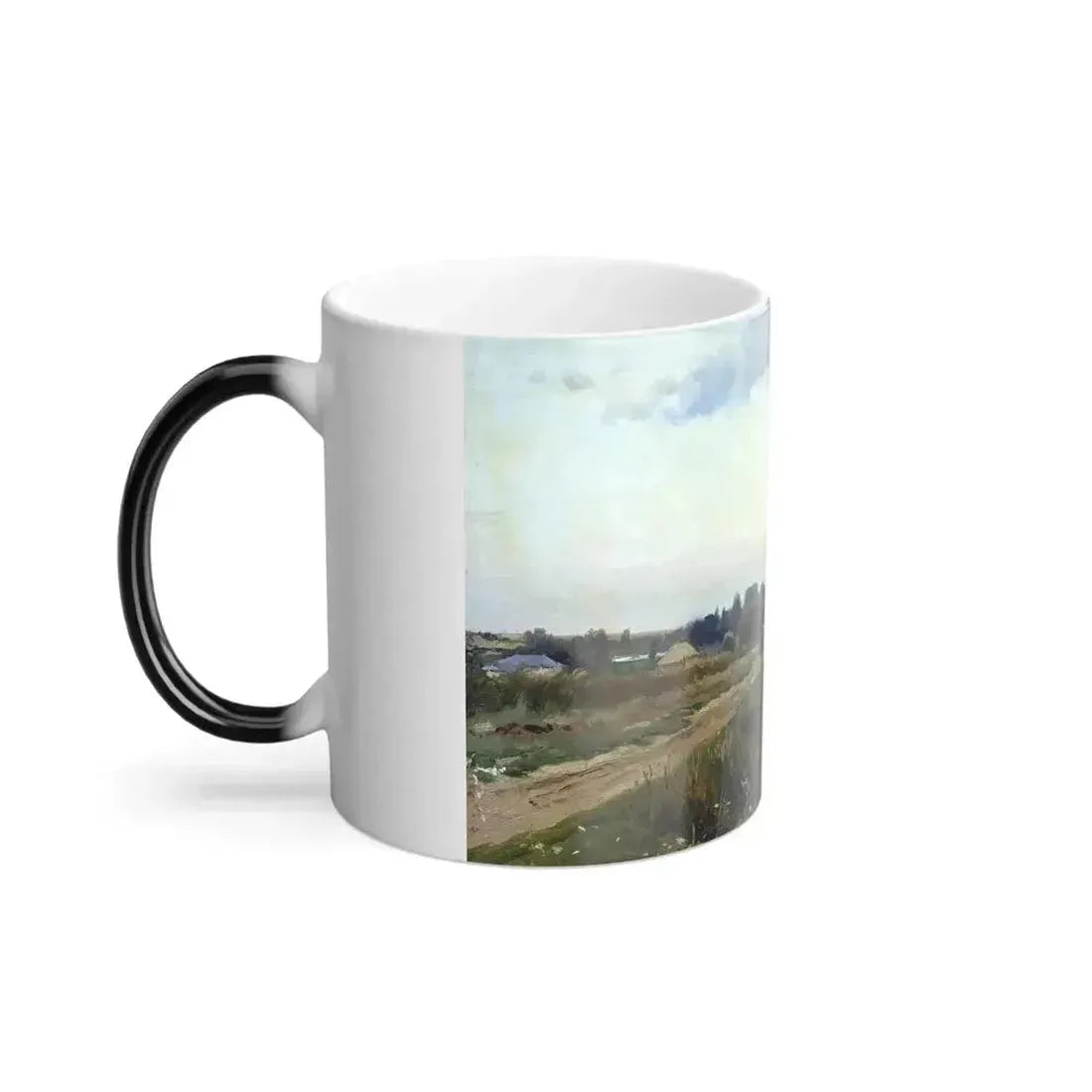 Aleksandr Makovsky (1869-1924) Landscape with Church - Color Changing Mug 11oz - Go Mug Yourself