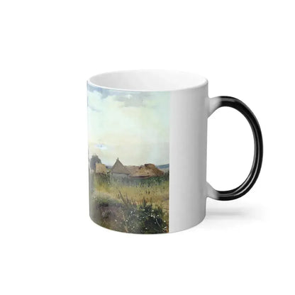 Aleksandr Makovsky (1869-1924) Landscape with Church - Color Changing Mug 11oz - Go Mug Yourself