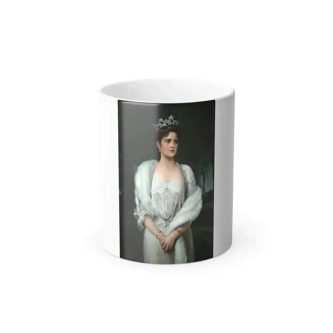Aleksandr Makovsky (1869-1924) Portrait of Empress Alexandra Feodorovna - Color Changing Mug 11oz 11oz - Go Mug Yourself