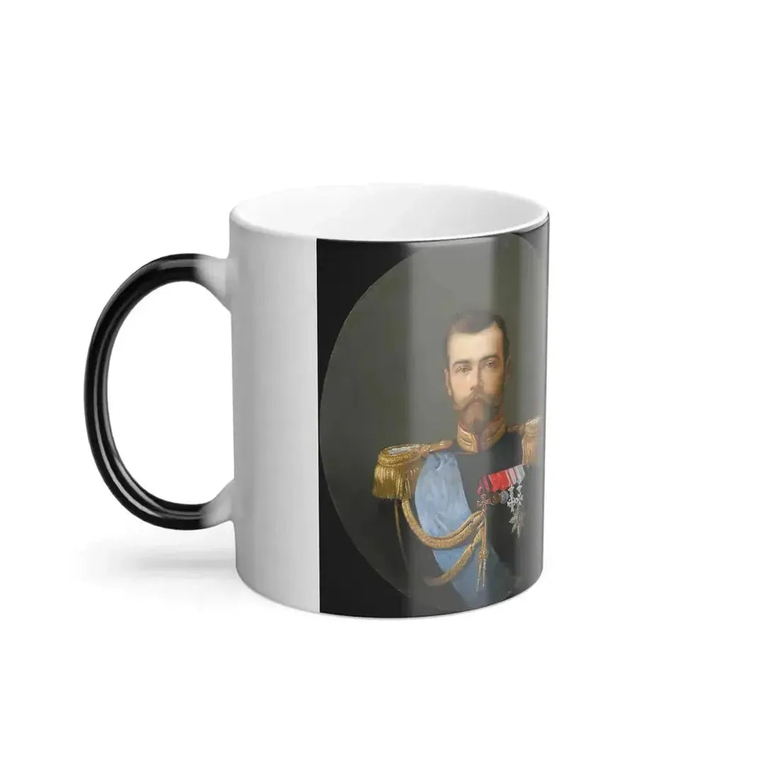 Aleksandr Makovsky (1869-1924) Portrait of Tsar Nicholas II and Alexandra Fedorovna - Color Changing Mug 11oz - Go Mug Yourself