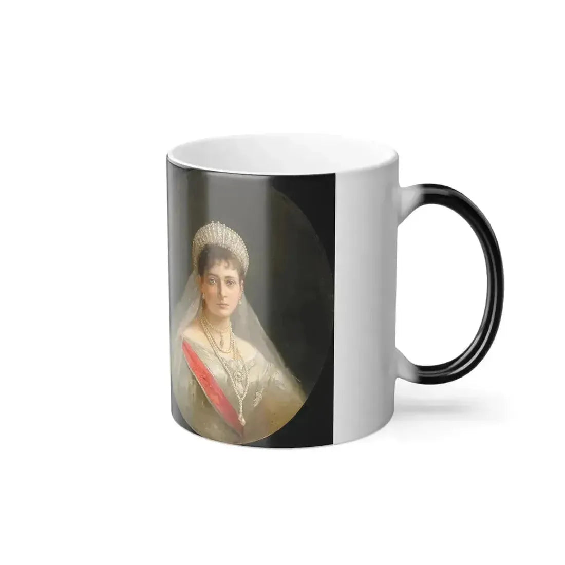 Aleksandr Makovsky (1869-1924) Portrait of Tsar Nicholas II and Alexandra Fedorovna - Color Changing Mug 11oz - Go Mug Yourself