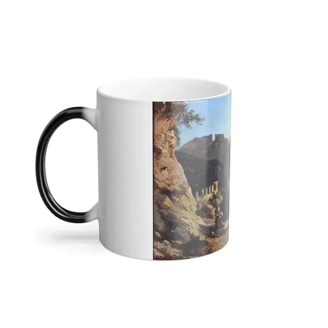 Alessandro La Volpe (1820-1887) Vue d'Amalfi - Color Changing Mug 11oz - Go Mug Yourself