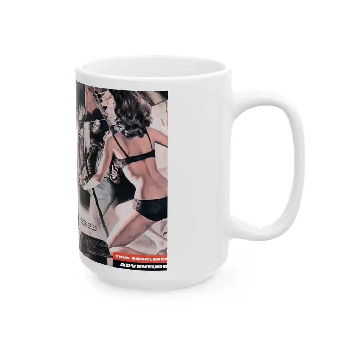 Aleutian Invasion, Male magazine, 1960 - White Coffee Mug - Go Mug Yourself