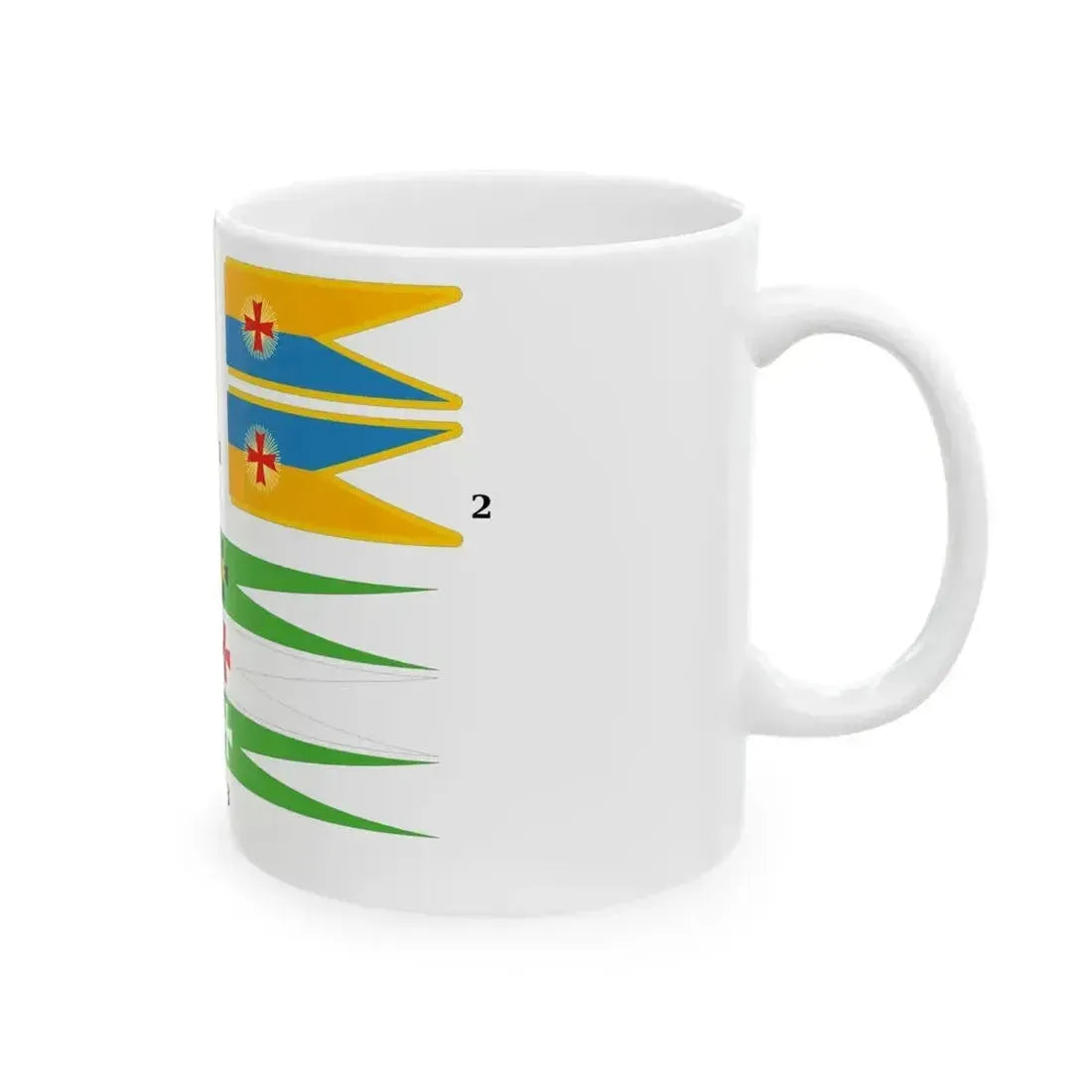 Alex K Chornomorske Kozacke Viysko (Russia) White Coffee Mug - Go Mug Yourself