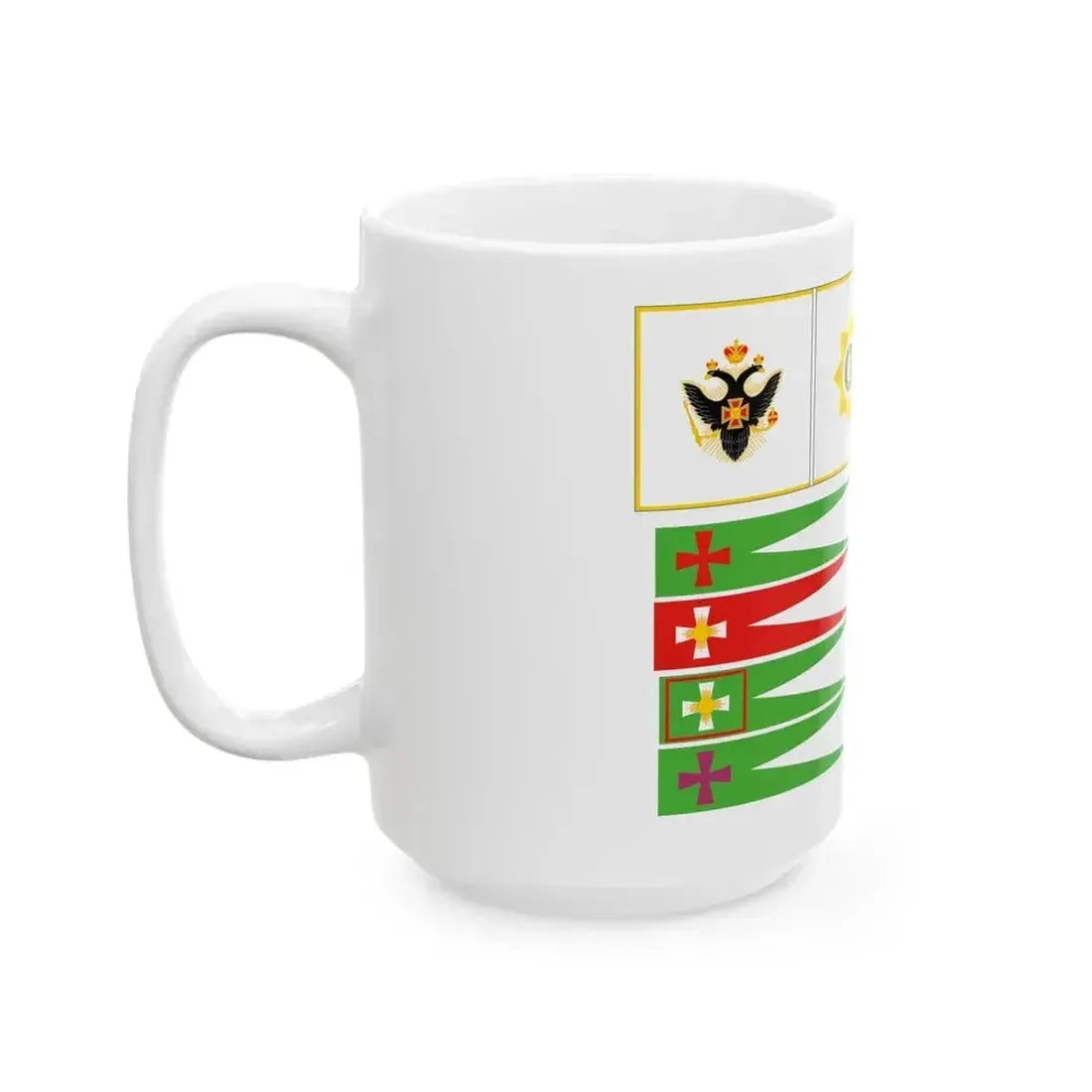 Alex K Chornomorske Kozacke Viysko (Russia) White Coffee Mug - Go Mug Yourself