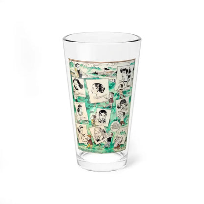 Alex Raymond, Milton Caniff, Ernie Bushmiller, and Others (National Cartoonists Society, c. 1950s) (Magazine Illustration) Pint Glass 16oz 16oz - Go Mug Yourself