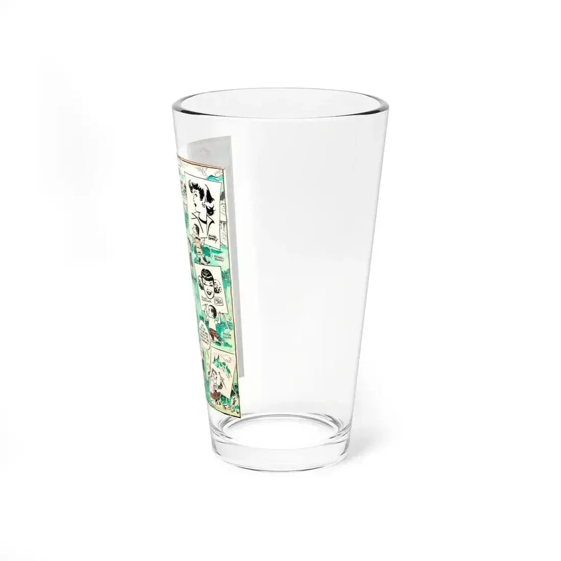 Alex Raymond, Milton Caniff, Ernie Bushmiller, and Others (National Cartoonists Society, c. 1950s) (Magazine Illustration) Pint Glass 16oz - Go Mug Yourself