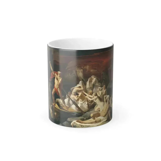 Alexander Dmitrievich Litovchenko (1835-1890) Charon Carries Souls across the River Styx - 1861 - Color Changing Mug 11oz 11oz - Go Mug Yourself