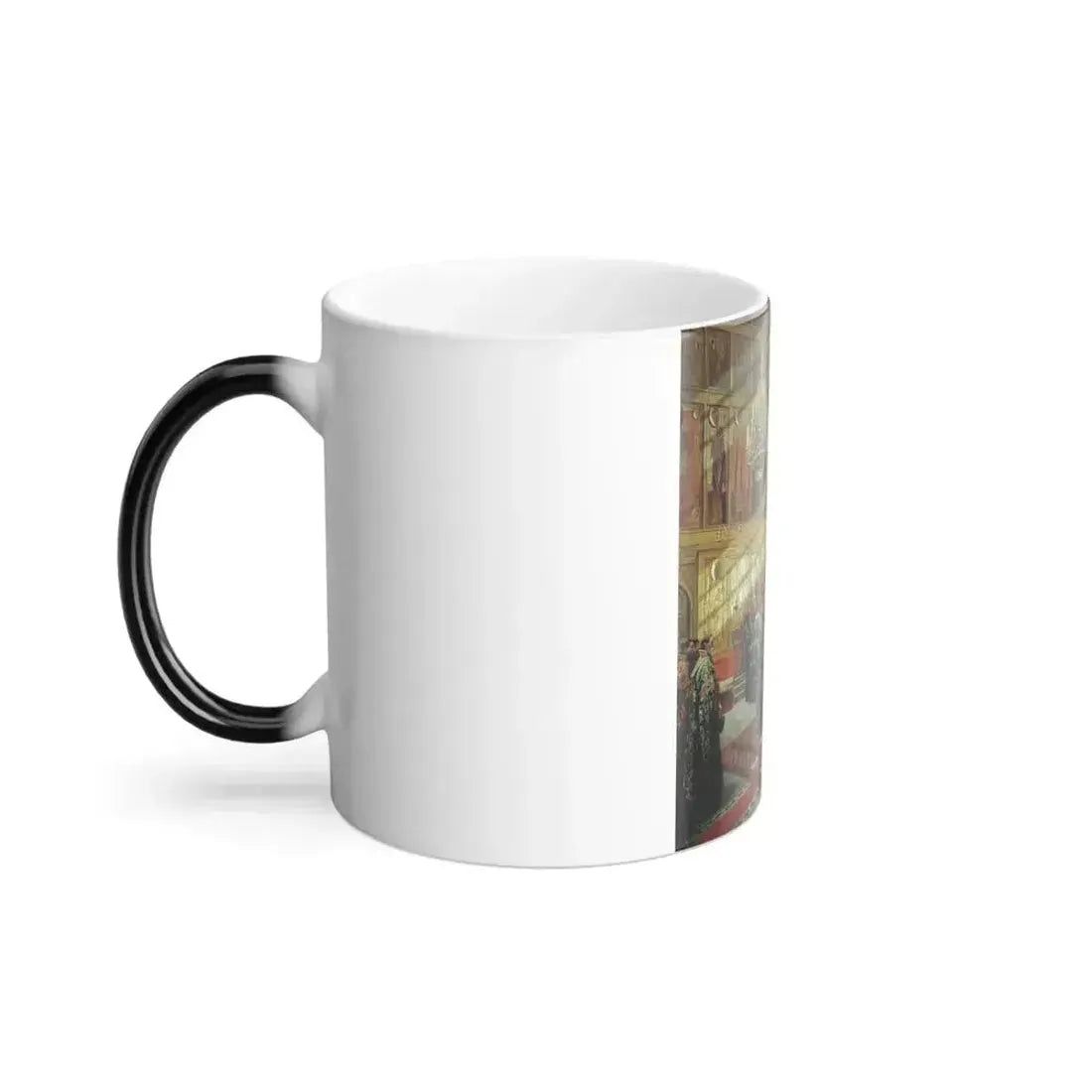 Alexander Dmitrievich Litovchenko (1835-1890) Young Tsar Alexis Praying Before the Relics of Metropolita-0 - Color Changing Mug 11oz - Go Mug Yourself