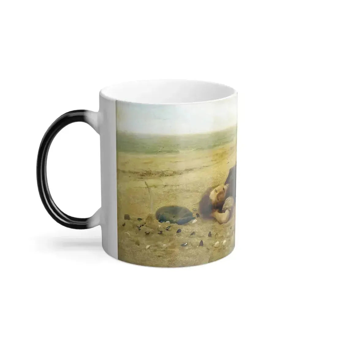 Alexander Harrison (1853-1930) Castles in Spain (Chateaux en Espagne) - Oil on canvas c1882 - Color Changing Mug 11oz - Go Mug Yourself