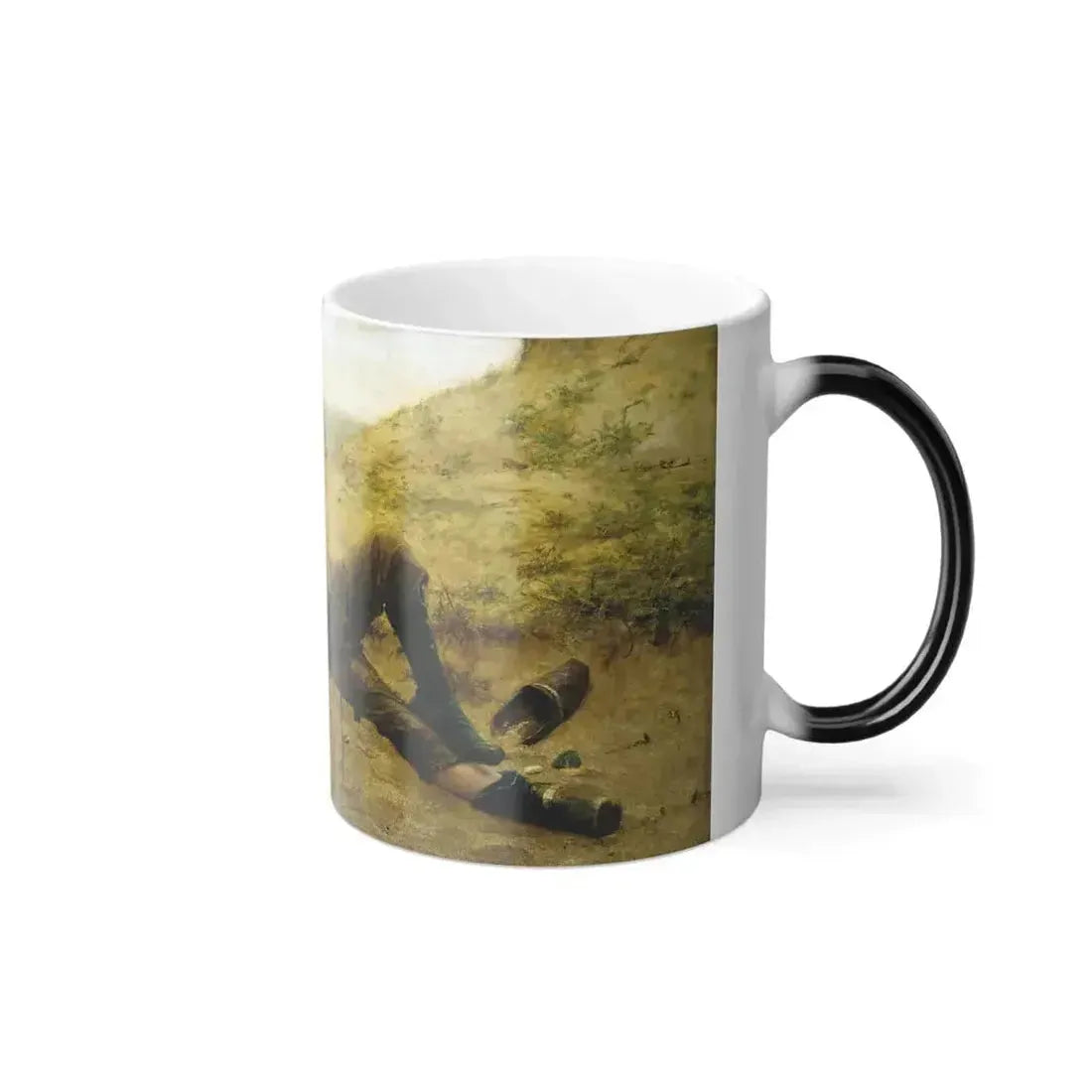 Alexander Harrison (1853-1930) Castles in Spain (Chateaux en Espagne) - Oil on canvas c1882 - Color Changing Mug 11oz - Go Mug Yourself