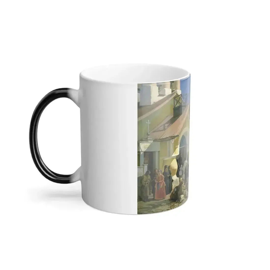 Alexander Ivanovich Morozov (1835-1904) Leaving Church in Pskov - 1864 - Color Changing Mug 11oz - Go Mug Yourself