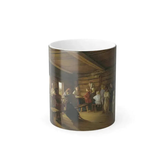 Alexander Ivanovich Morozov (1835-1904) - Rural Free School - 1865 - Color Changing Mug 11oz 11oz - Go Mug Yourself