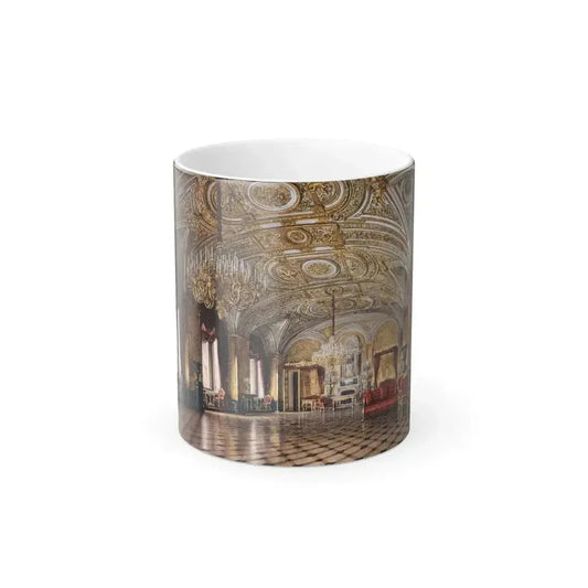 Alexander Khristoforovich Kolb (1819-1888) Interiors of the Winter Palace The Gold Drawing-Room - Color Changing Mug 11oz 11oz - Go Mug Yourself