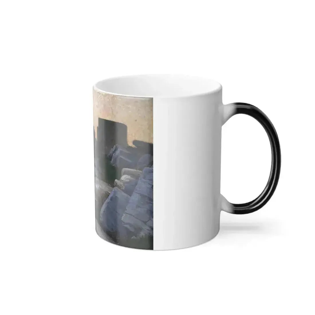 Alexander Mann (1853-1908) Mediterranean Village at Sunset - Color Changing Mug 11oz - Go Mug Yourself