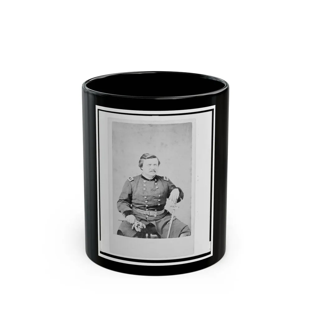 Alexander Mcdowell Mccook, Union General, Three-Quarter Length Portrait, Seated, Facing Front (U.S. Civil War) Black Coffee Mug-11oz-Go Mug Yourself