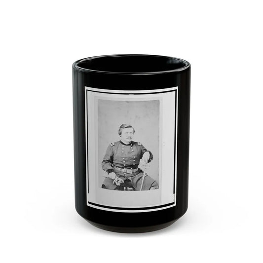 Alexander Mcdowell Mccook, Union General, Three-Quarter Length Portrait, Seated, Facing Front (U.S. Civil War) Black Coffee Mug-15oz-Go Mug Yourself