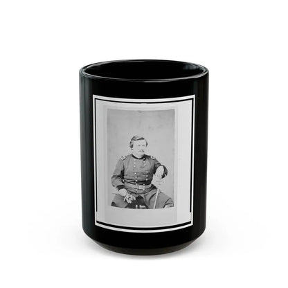 Alexander Mcdowell Mccook, Union General, Three-Quarter Length Portrait, Seated, Facing Front (U.S. Civil War) Black Coffee Mug 15oz - Go Mug Yourself