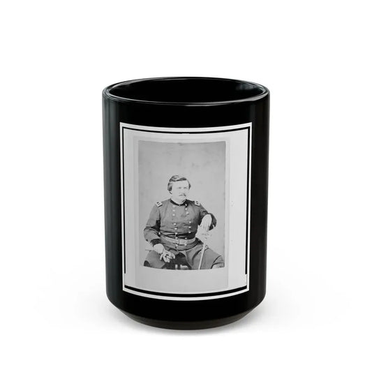 Alexander Mcdowell Mccook, Union General, Three-Quarter Length Portrait, Seated, Facing Front (U.S. Civil War) Black Coffee Mug 15oz - Go Mug Yourself