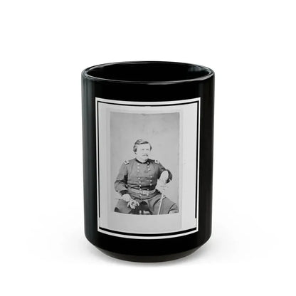 Alexander Mcdowell Mccook, Union General, Three-Quarter Length Portrait, Seated, Facing Front (U.S. Civil War) Black Coffee Mug 15oz - Go Mug Yourself