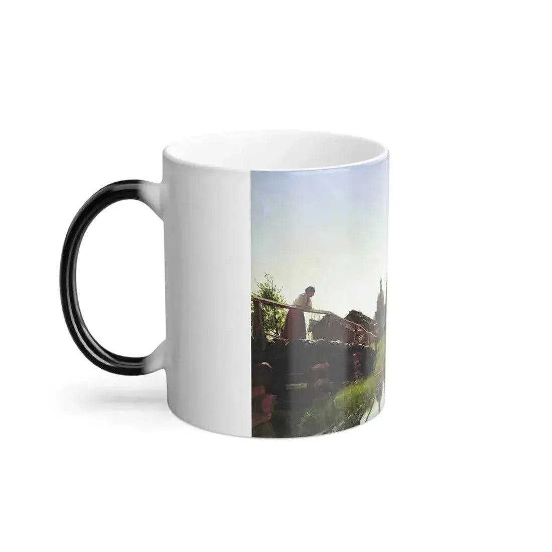 Alexander Pavlovich Popov (1827-1889) Morning in the Countryside - Color Changing Mug 11oz - Go Mug Yourself