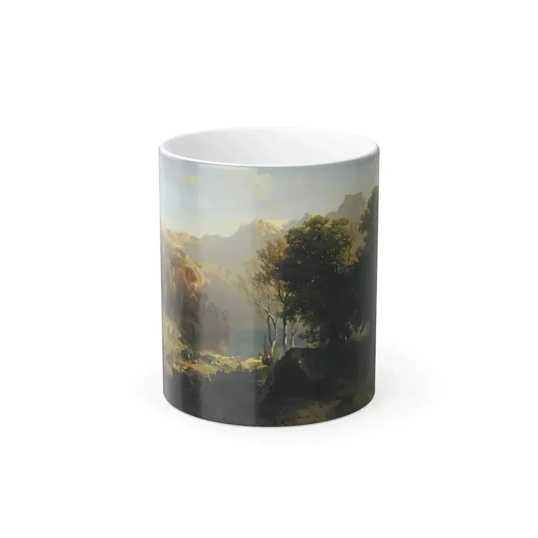 Alexandre Calame (1810-1864) Lake Lucerne - 1851 - Color Changing Mug 11oz 11oz - Go Mug Yourself