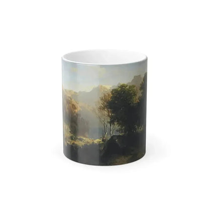 Alexandre Calame (1810-1864) Lake Lucerne - 1851 - Color Changing Mug 11oz 11oz - Go Mug Yourself