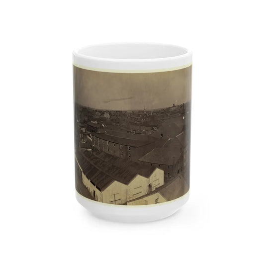 Alexandria From Pioneer Mill, Looking North-West (U.S. Civil War) White Coffee Mug-15oz-Go Mug Yourself