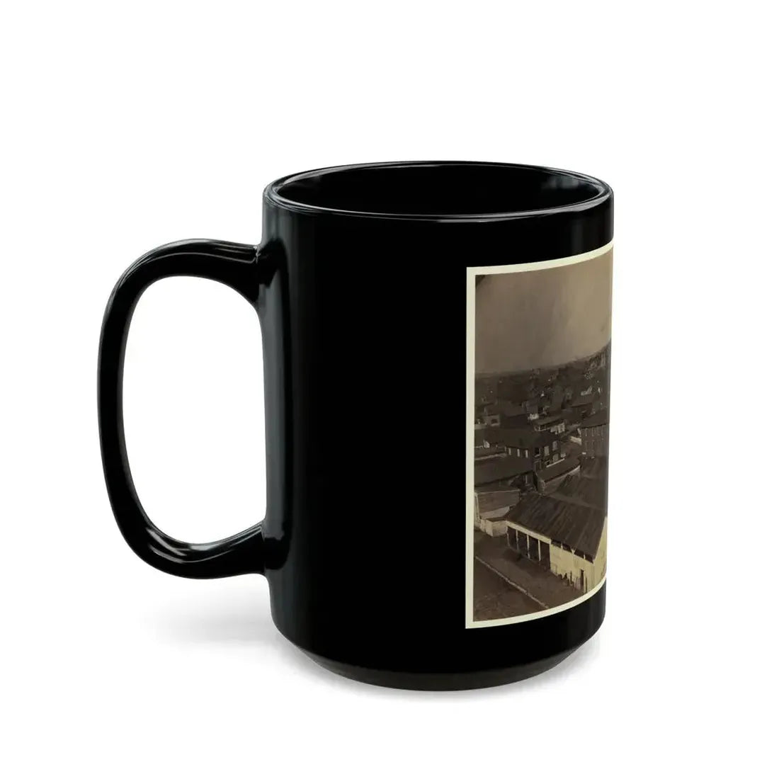 Alexandria From Pioneer Mill, Looking North-West (U.S. Civil War) Black Coffee Mug - Go Mug Yourself