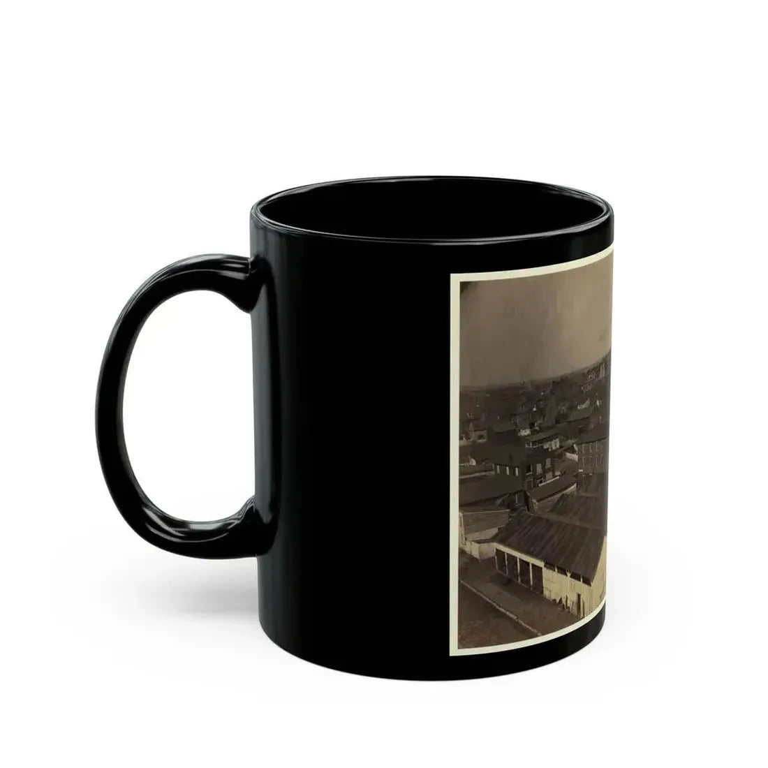 Alexandria From Pioneer Mill, Looking North-West (U.S. Civil War) Black Coffee Mug - Go Mug Yourself