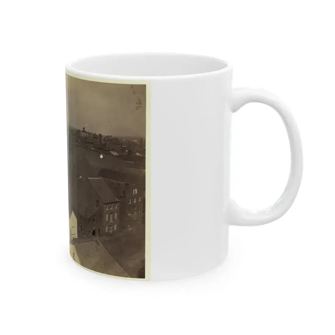 Alexandria From Pioneer Mill, Looking North-West (U.S. Civil War) White Coffee Mug - Go Mug Yourself