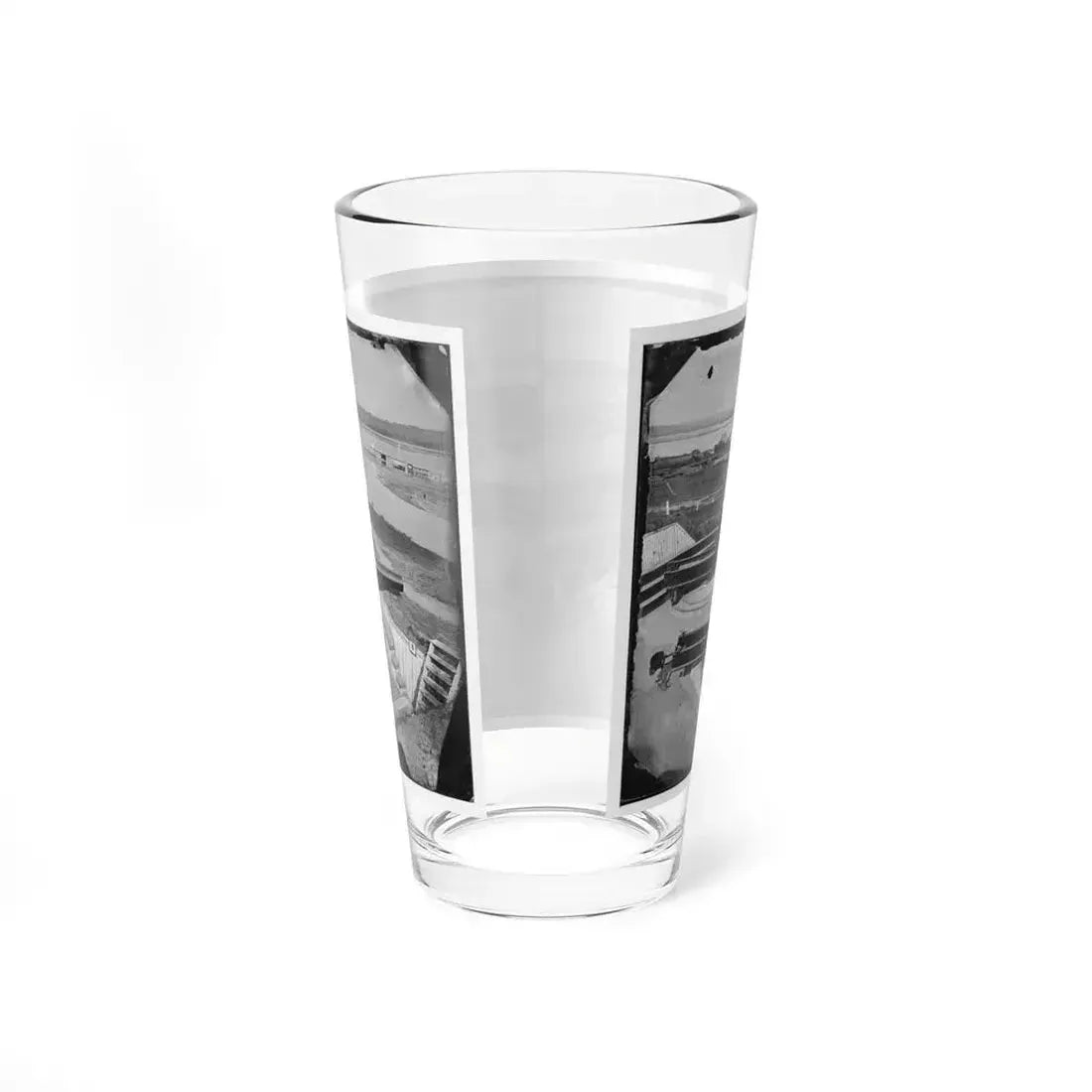 Alexandria, Va.  Battery Rodgers At Hunting Creek And The Potomac; 8-In. Parrott Gun In Foreground; A Rodman Gun Beyond (U.S. Civil War) Pint Glass 16oz - Go Mug Yourself