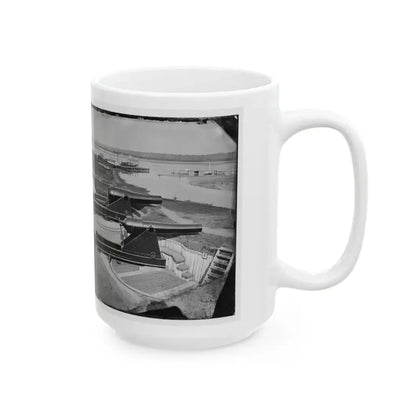 Alexandria, Va.  Battery Rodgers At Hunting Creek And The Potomac; 8-In. Parrott Gun In Foreground; A Rodman Gun Beyond (U.S. Civil War) White Coffee Mug - Go Mug Yourself